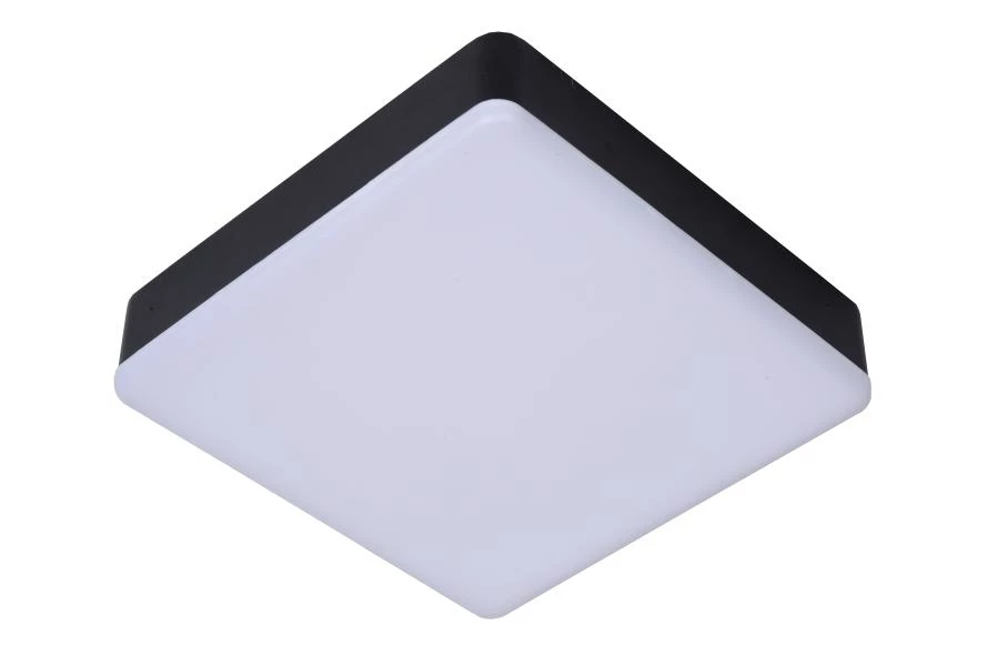 Lucide CERES-LED - Lámpara de techo Baño - LED Regul. - 1x30W 3000K - IP44 - Negro - apagado